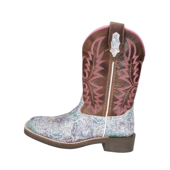 Smoky Mountain Western Boots Girls Ariel Square Toe Pull On 3250C