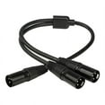 thumbnail image 1 of 3Pin XLR Male Jack To Dual 2 Male Plug Y Splitter, 1 of 1