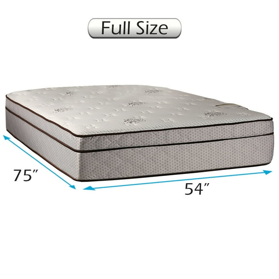 Dream Solutions USA Fifth Ave Extra Soft Foam Eurotop (PillowTop) Mattress Only (Full 54"x75"x13") - Therapeutic Technology, Extraordinary Orthopedic and Sleep System