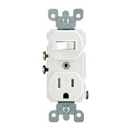 3 Way And 2 Pole Combo Switch Receptacle 15 Amp White - Walmart.com
