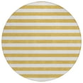 thumbnail image 2 of Addison Rugs Chantille Indoor/Outdoor Transitional Stripes Gold Washable Round Rug, 8' x 8', 2 of 6