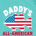 thumbnail image 2 of Instant Message - Celebrate Family - Daddy's All American Fishing Buddy - Toddler & Youth Girls A-line Dress, 2 of 5