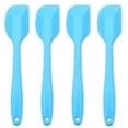 thumbnail image 2 of Silicone Spatula 4-piece Set, Heat-Resistant Non-stick Rubber Spatulas with Stainless Steel Core, Blue, 2 of 5