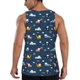 thumbnail image 3 of Easygdp Modern Modern Excavator Men's Tank Top, Sleeveless Muscle T Shirts, Breathable, Quick-Dry, Loose for Gym, Running, Fitness - X-Large, 3 of 9