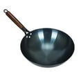 thumbnail image 2 of MGAXYFF Wok en Fer Non Revêtu à Fond Rond Poêle à Sauté pour la Maison et le Restaurant, 2 of 8