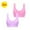 #2- Pink, variant on Support Bras for Women Full Coverage and Lift Plus Size Pack of 2 Sleep Wirefree Push up Underoutfit Bralette Padded U Back Wide Strap Support Corset Bra Crop Tank Top Comfort Shapewear