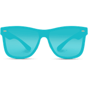 WearMe Pro - Polarized Full Mirror Flat Lens Square Modern Sunglasses