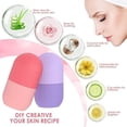 thumbnail image 3 of 3pcs Facial Ice Cube Mold + Jade Roller & GuaSha Set, Reusable Silicone Cold Therapy Skin Care Tools, Roller Msagger for Neck Eye for Face and Body Massager, 3 of 10