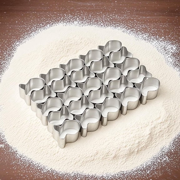 Clearance Sale!Honmg A Cookie Cutter in Grey and Made of Stainless Steel, Stainless Fish Shaped Non Stick Dough Stainless Baking