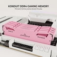 thumbnail image 2 of Timetec Pinnacle Konduit 32GB KIT(2x16GB) DDR4 3200MHz PC4-25600 CL16-18-18-38 XMP2.0 Overclocking 1.35V Compatible for AMD and Intel Desktop Gaming PC Memory Module RAM - Pink, 2 of 7