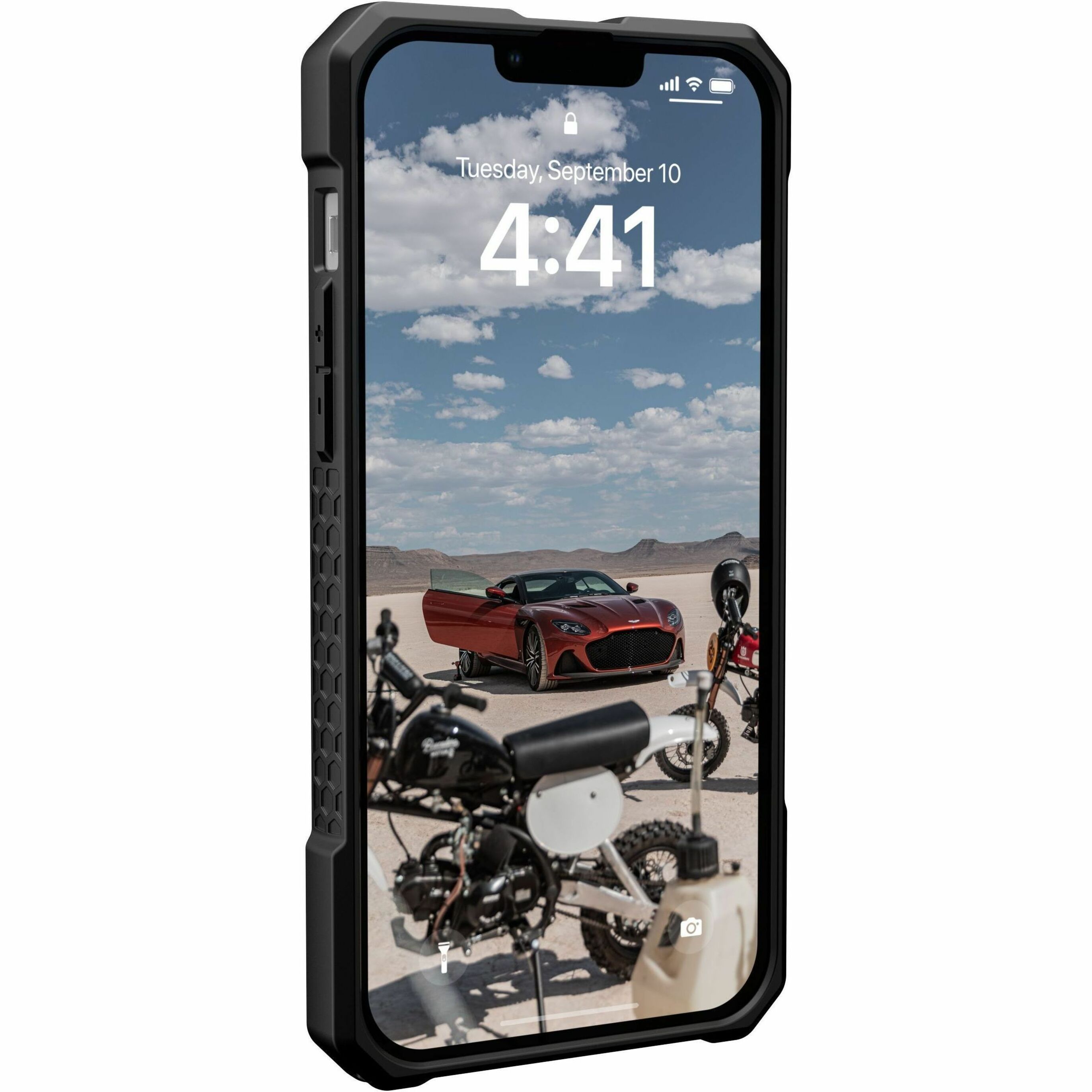 UAG iPhone 14 Plus Case Kevlar Black 6.7" Monarch Pro Built-in Magnet Compatible with MagSafe Charging Rugged Shockproof Dropproof Premium Protective Cover