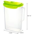thumbnail image 6 of LocknLock Fridge Jug with Handle for Storing Water/Juice/Tea, Airtight, Plastic, 2 qt, Green, 6 of 6