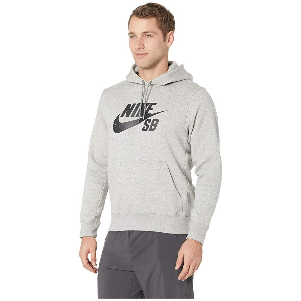 Nike - Nike SB SB Icon Pullover Essential Hoodie Dark Grey Heather ...