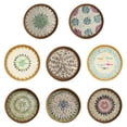 thumbnail image 5 of RJSQAQE Round Rattan Serving Tray with Mother of Pearl Inlay,Hand Woven Decorative Eating Tray with Wood Base,Decorative Wicker Baskets Woven Serving Tray for Coffee Table, 5 of 10