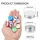 thumbnail image 2 of Tapa de Flip Off Uxcell de 20 mm 200 PCS Sellos sin rebabas para frascos de vidrio y botellas liofilizadas, Blanco/Plata, 2 of 6