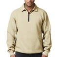 thumbnail image 5 of Zimjoy Quarter Zip Pullover Men Long Sleeve Mock Neck 1/4 Zipper Pullover Casual Sweat Shirt Quarter Zip Sweatshirt Lightweight Fall Clothes, Khaki L, 5 of 5
