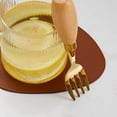 thumbnail image 4 of 2pcs Stainless Steel Toddler Forks And Curved Spoon Set With Wooden Handle Baby Silverware Kids Fork Metal Forks Self Feeding Utensils Children Cutlery Forks For Lunch Box, 4 of 8