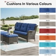 thumbnail image 3 of POCASSY Patio Furniture Cushions Set of 5, 22.5"*22.5" Outdoor Cushion for Patio Furniture, Water Resistant, Fade Resistant, Deep Seat and High Back Cushion for Chair, Sofa, and Couch, Beige, 3 of 7