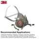 thumbnail image 3 of Respirador 3M 6300 Pieza Facial Grande Negro/Gris, 3 of 6