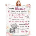 thumbnail image 1 of LHSHID Best Friend Birthday Gifts Blanket Flannel Soft and Comfortable Anti static Bed Sofa Blanket 50x60in, 1 of 5