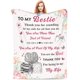 thumbnail image 1 of LHSHID Best Friend Blanket Best Friend Birthday Gifts for Women Friendship Gifts for Women Friends Blankets for Bed Sofa Couch Travel 30x40in, 1 of 6