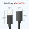 thumbnail image 5 of USB2.0 Extension Cable Fast Speed USB Extender Cord Data Transfer Male to Female, 5 of 14