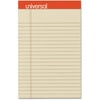 (2 Pack) Universal Fashion Colored Perforated Note Pads, 5 x 8, Legal, Ivory, 50 Sheets, 6/Pack