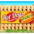 thumbnail image 1 of Hot Dogs Steamed Bun 13 oz Vinyl Banner With Metal Grommets, 1 of 4