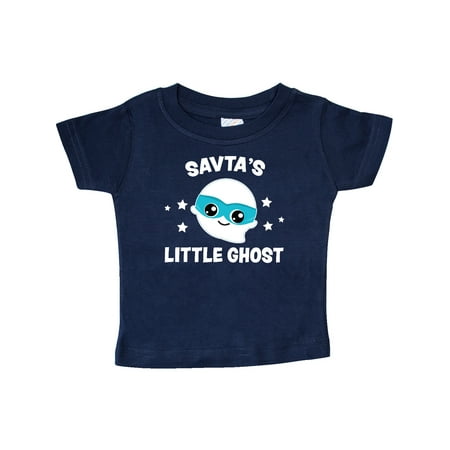 

Inktastic Cute Savta s Little Ghost with Stars Gift Baby Boy or Baby Girl T-Shirt