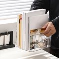 thumbnail image 5 of Clear Acrylic File Holder, Vertical Desktop Organizer for Letter Size Papers Folders Magazines, Transparent Mail Sorter Rack, Multi-Purpose Document Storage for Home Office Classroom, 5 of 8