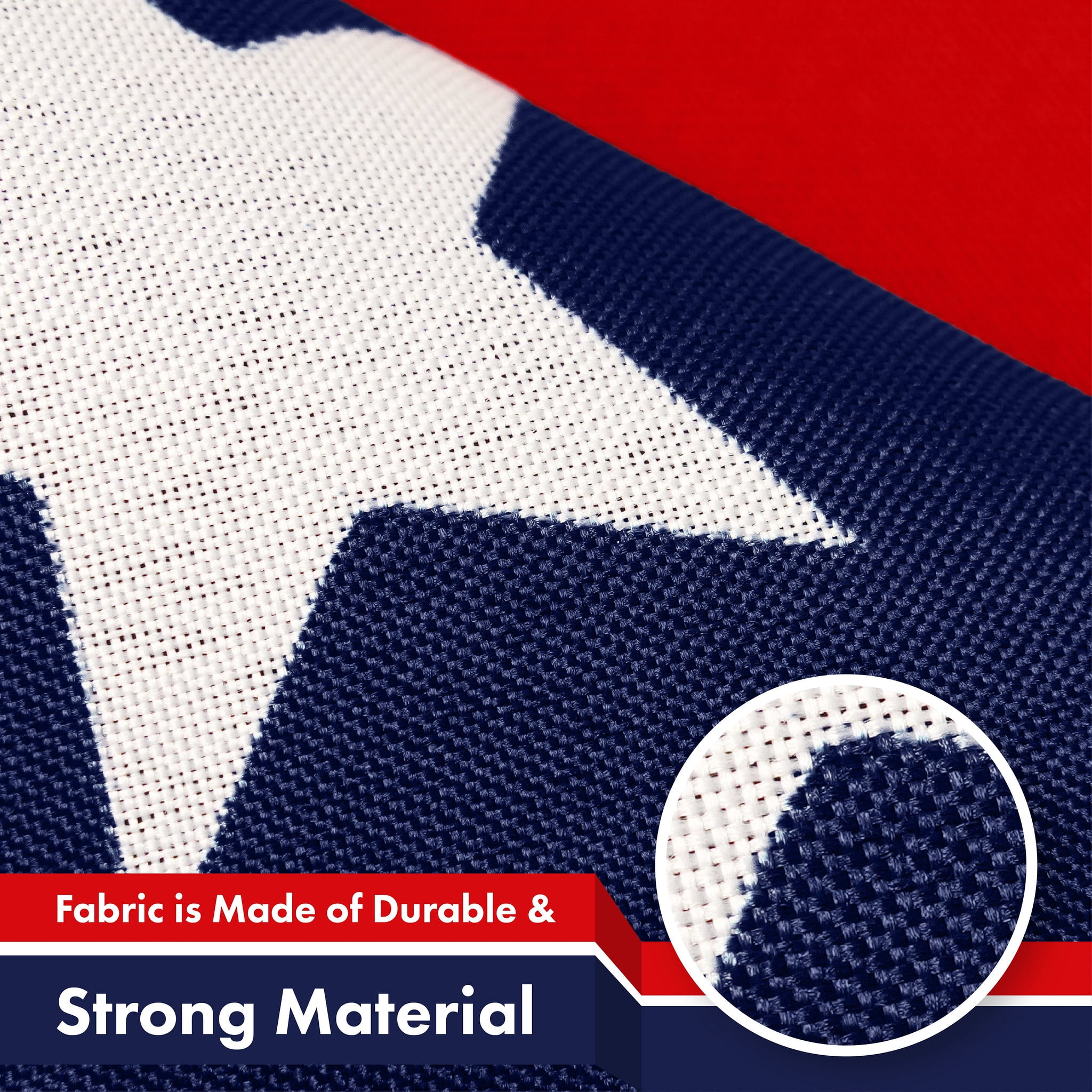 G128 5 Pack: American USA 51 Stars Flag | 3x5 Ft | LiteWeave Pro Series Printed 150D Polyester | Indoor/Outdoor, Vibrant Colors, Brass Grommets, Thicker and More Durable Than 100D 75D Polyester