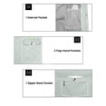 thumbnail image 6 of Men's Waterproof Cycling Vests with Hood, Lightweight Reflective Stretch Sleeveless Vest for Cycling, Running, Camping (XL, light grey), 6 of 7