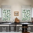 thumbnail image 2 of Summer Beach Kitchen Curtains 2 Panels 27.5W X 24L Inches Semi-Sheer Tropical Floral Tier Curtains for Bathroom & Cafe Windows, 2 of 4