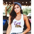 thumbnail image 4 of Easy Tiger Tank Top for Women and Teens Trendy Orange Tiger Sleeveless Tee White Tank Top X-Large, 4 of 4