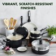 thumbnail image 2 of GreenPan Rio Healthy Ceramic Nonstick 16 Piece Cookware Pots and Pans Set, Black, 2 of 10