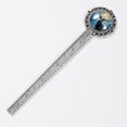 thumbnail image 2 of Christmas elk retro Vintage Silver Lace-Edged Bookmark: a Gift for Readers and Book Lovers, 2 of 5