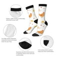 thumbnail image 4 of Fotbe Funny Chicken Calcetas Largas con Estampado para Hombre y Mujer – Calcetas de Compresión Transpirables y Elásticas, Viajar y Uso Diario Talla 5-11, 4 of 6
