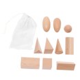 thumbnail image 4 of USHOBE 11 Pcs Geometric Block Sets Imagination Development Wood for Kindergarten Hands on Learning, 4 of 8