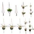 thumbnail image 4 of Worallymy Soporte para macetas Cuerda colgante Plantas Cesta colgante Bolsa de red Colgador de plantas Worallymy JD735795082, 4 of 7