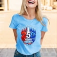 thumbnail image 2 of Women's 250 Anniversary Usa Shirt 250 Anniversary Usa Flag Vintage 250 Years American 1776-2026 250th Birthday Usa T-Shirt Breathable Lightweight America Pullover Shirts for Women, 2 of 5