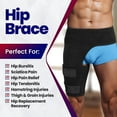 thumbnail image 5 of OhhGo Hip Brace, Adjustable Thigh Compression Sleeve, Hip Pain Groin Support Wrap Belt for Men Women Sciatica Pain Relief, Pulled Muscles Support, 5 of 14