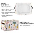 thumbnail image 2 of Yayeee Canvas Storage Basket with Handles for Shelves Fabric Bins Closet Organizer, Flamingo Pattern, 2 of 8
