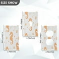 thumbnail image 7 of Yayeee Duplex Wall Plate 1-Gang 4.5"x2.7" Home Receptacle Light Switch Decorative Outlet Cover, White Seahorse, 7 of 7