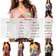 thumbnail image 3 of Dolkfu Boho Summer Tops for Women 2026 V-Neck Black Pull-on 3/4 Sleeve Blouses & Tops Abstract Refreshing Patchwork Black,L, 3 of 5