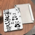 thumbnail image 4 of Tuohive Trifold Stand iPad Case for Pro13 13in Auto Wake Sleep Case TPU Smart Stand Back Cover with Pen Slot,Panda, 4 of 12
