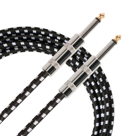 - Donner 10 Feet Premium Electric Guitar Bass Cable Musical Instrument Cord 1/4