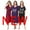 Set5, variant on FEREMO 3 Pack Nightgowns for Women Plus Size V Neck Printed Sleepwear Loose Comfy Night Gown
