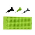 thumbnail image 2 of Pizarra de escritura Braille, tablero de dedos, regalos para el hogar y la oficina, resistente, 9 líneas, 30 celdas, portátil, herramienta educativa, 2 of 8