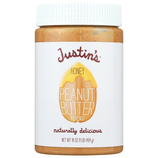 Justin'S Nut Butter Peanut Butter Honey, 16 Oz