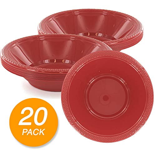 SparkSettings Reusable Plastic Bowls Washable BPA Free Cereal Bowl